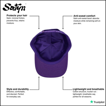 SatynCap Violet - Satin inside