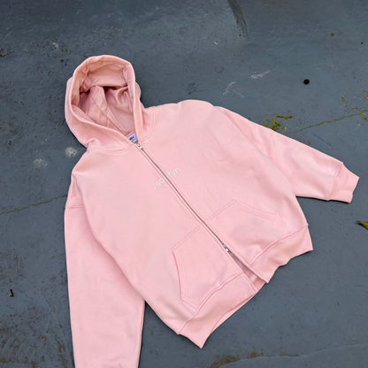 Hoodie Zip /satyn - Pink Evian - SOLD OUT