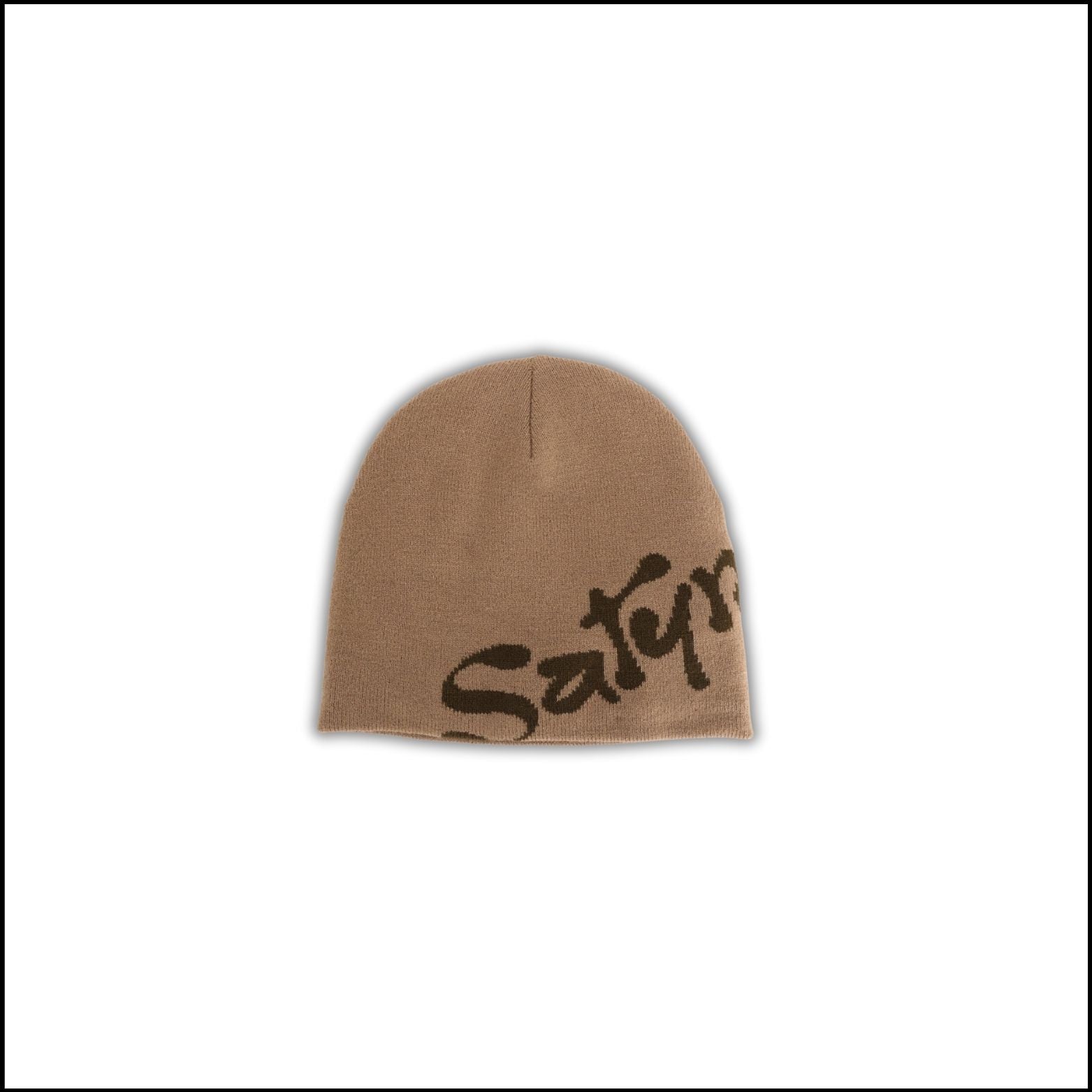 SatynBeanie Brown - Satin inside