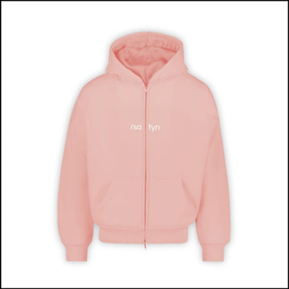 Hoodie Zip /satyn - Pink Evian - SOLD OUT